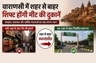 मोक्ष नगरी वाराणसी में अब शहर से बाहर शिफ्ट होंगी सभी मीट की दुकानें, नगर निगम के फैसले से कारोबारियों में नाराजगी मोक्ष नगरी वाराणसी में अब शहर से बाहर शिफ्ट होंगी सभी मीट की दुकानें, नगर निगम के फैसले से कारोबारियों में नाराजगी
