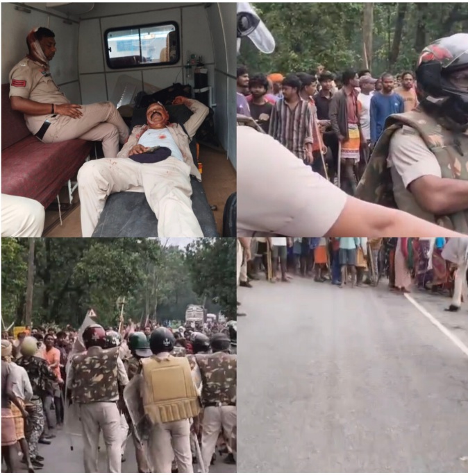 सूरजपुर में पुलिस टीम पर उग्र ग्रामीणों का प्राणघातक हमला, डीएसपी समेत 24 पुलिसकर्मी घायल सूरजपुर में पुलिस टीम पर उग्र ग्रामीणों का प्राणघातक हमला, डीएसपी समेत 24 पुलिसकर्मी घायल