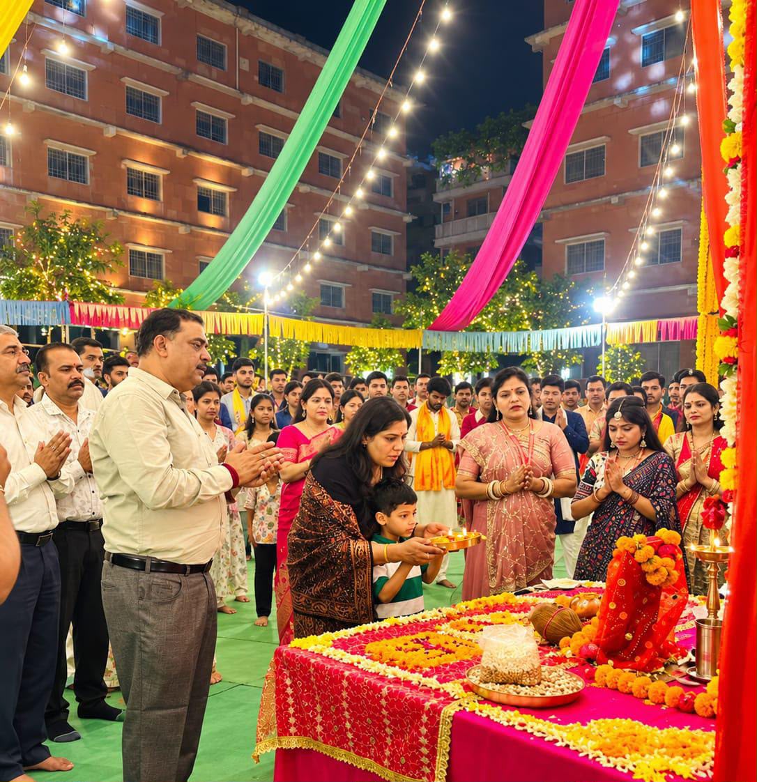 भारती विश्वविद्यालय में गरबा उत्सव की धूम: पारंपरिक परिधानों में डांडिया की थाप पर थिरके छात्र, यश बने ‘गरबा किंग’ और शिवानी ‘क्वीन’ भारती विश्वविद्यालय में गरबा उत्सव की धूम: पारंपरिक परिधानों में डांडिया की थाप पर थिरके छात्र, यश बने ‘गरबा किंग’ और शिवानी ‘क्वीन’